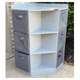 Pressboard Corner Storage 22 x 22 x 37h