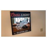 2001 Coors Light Indy 500 Mirror Sign
