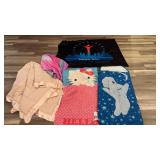 Sleeping Bags and Throw Blanket Lot