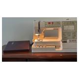 White Euroflair 8910 Sewing Machine Cover and