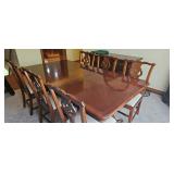 Lexington Cherry Duncan Phyfe Style Table w/6