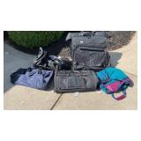 Luggage and Adidas Gym Bag Lot