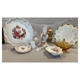 Decorative Glass and Porcelain Lot Reina Calif.