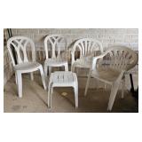 Plastic Patio Chairs Table
