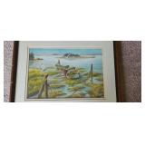 Kay Nesbit Framed Watercolor Paintings Landscape