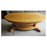 Oak Oval Coffee TableW48 H17 D29