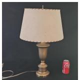 MCM Brass Lamp Fiberglass Shade
