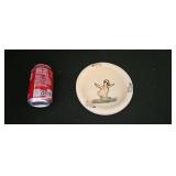 Weller Ware Antique Baby Food Plate Bowl Hand