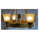Chandelier 24ï¿½ diameter Hand Carved Folk Art and