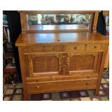 Oak Buffet 1910 Art Deco 6 drawer 2 Door with