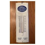 Federal Land Bank Metal Thermometer 14 x 4.5