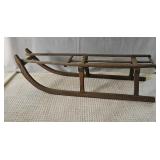 Primitive Wooden Sled Christmas Frame 45 c 15 x