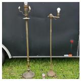 Art Deco Art Nouveau Brass Bronze Floor Lamp