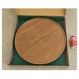 Walnut Lazy Susan 19.5" NIB