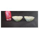 Rookwood Pottery Cabbage Leaf Bowls 6819 Pair