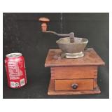 Cast Iron Wood Knob Hand Crank Wooden Coffee
