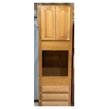 Oak Cupboard Cabinet Storage 30 x 24 x 92