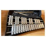 Pearl Xylophone Bell Keyboard w/ Black Protective