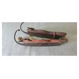 Wood Metal Ice Skates