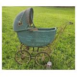 Victorian Wicker Doll Buggy