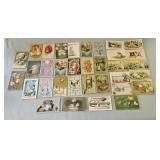 Easter 1920s - 30s Postcard Lot Some Embossed