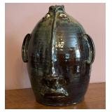 Signed Roger Corn Pottery Fish Face Pitcher 10-97