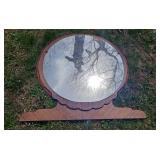 Art Deco Round Mirror 36.5  X 40