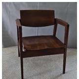 Desk Arm Chair W H Gunlocke Walnut 24 x 24 x 29h