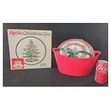 Spode Christmas Tree Double Tier Tray Sealed NIB