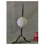 Copper Lightening Rod Barn Peak 18.5" with Ball