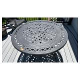 Cast Iron Patio Table 48" (no chairs or umbrella)