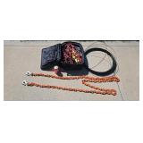 Roadside Caution Lights Cables Tow Chain Wire