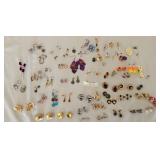 Vintage Costume Earrings Lot