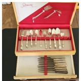 Oneida LTD Silver Rose Silverplate Flatware Set