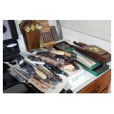 Knife Assortment Lot Knife Sharpener Whetstones