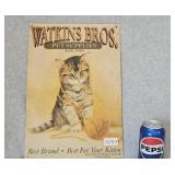 Watkins Bros. Pet Supplies Metal Sign