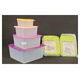 NEW Tupperware Freezer Mates and 4 pc Keep Tabs