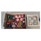 Vintage Christmas Glass Ornaments