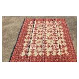 Quilt Red & Butter 55"x 66" Lap Blanket Couch