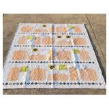 Quilt 61"x 72" Pumpkins Fall Sunflowers Couch