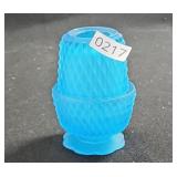 Indiana Glass Blue Diamond Fairy Lite