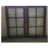 Antique 6 Panel Window Pair 20 x 34.5