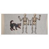 Vintage Beistle Jointed Skeleton Cat