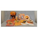Trick or Treat Pympkin Cat Blow Mold Vintage