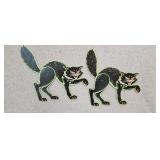 Vintage Beistle Jointed Cats