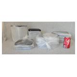 NEW Tupperware Square Rectangle Black Storage