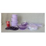 NEW Tupperware Purple Outdoor Serving Bowls