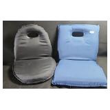 Padded Seat Cushions w/ Adjustable Backs (2)