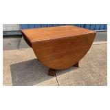 Oak Dropleaf Table W72 Open  30 Closed  H27 D45