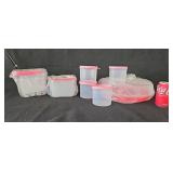 NEW Tupperware Pink Storage Organizer Relish Lot